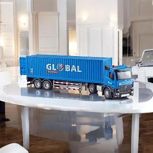 Mô hình xe Container Truck Global Transport 1:42 dài 42 cm – Biểu tượng vận tải quốc tế thu nhỏ