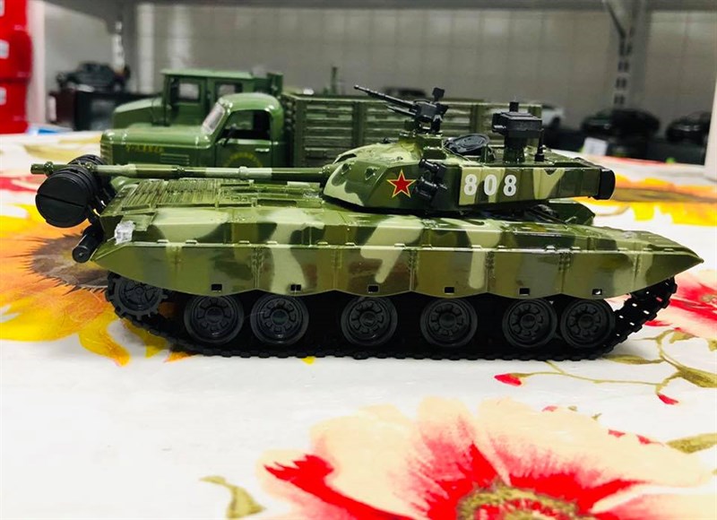 Mô hình xe quân sự Army Camouflage T99 Tank 1:50 [Army Green] - xe tăng T99 - SP005152