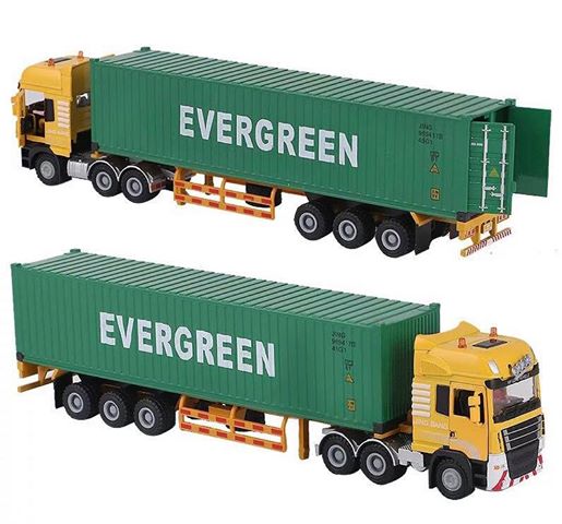 Mô hình xe EVERGREEN container express 1:50 [Green] [Jingbang] SP004536