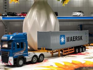 SP004537 [Jingbang] Mô hình xe MAERSK container express 1:50 [Gray]