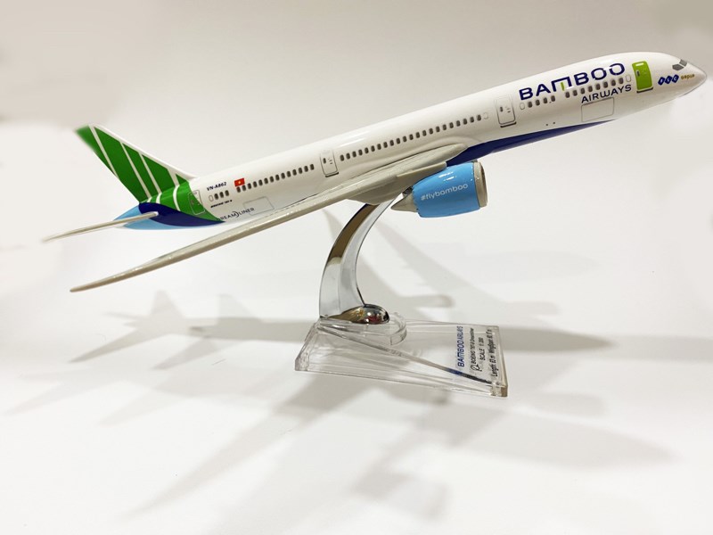 Mô hình máy bay Bamboo Airways 47 cm A320 metal