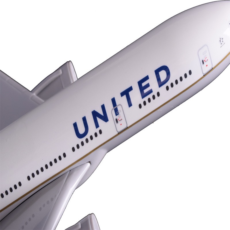 Mô hình máy bay United Airlines resin B777 32cm 