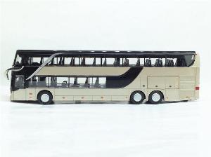 Mô hình xe Bus 2 tầng - Mô hình xe khách (vàng)