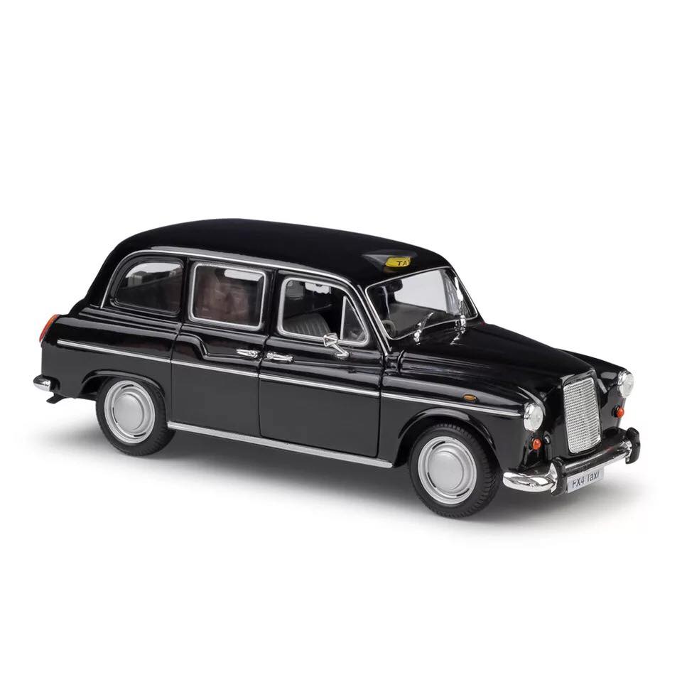 Mô hình xe cổ London Taxi Austin FX4 1958 tỷ lệ 1:24 [Đen]