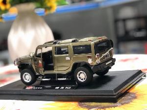 Mô hình xe offroad Hummer H2 tỷ lệ 1:24 [Green]