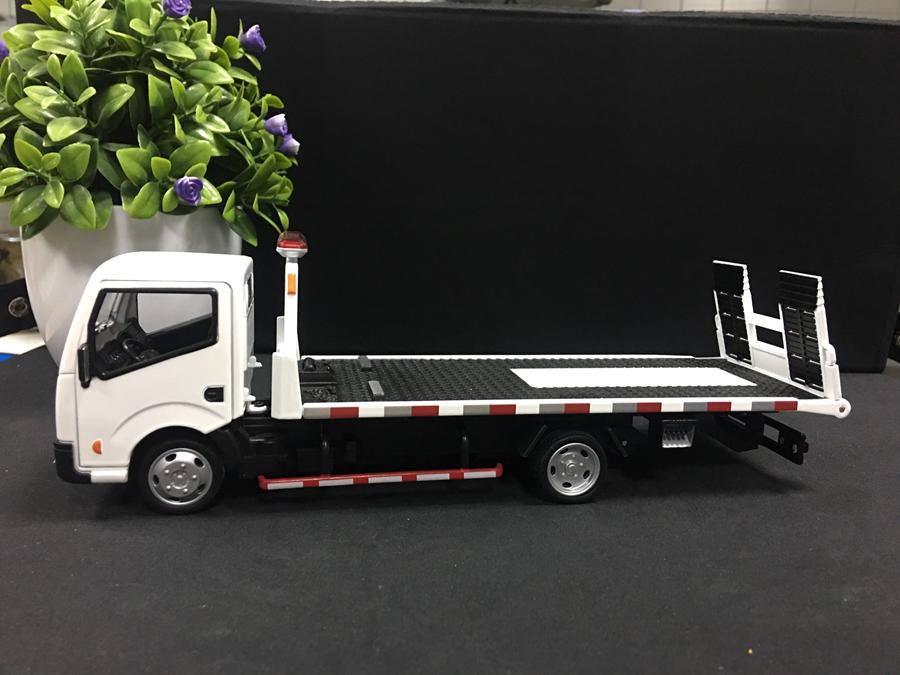 SP005643 [Shenghui] Nissan Rescue Trailer Transport Truck 132 [White] - Xe tải cứu hộ Nissan
