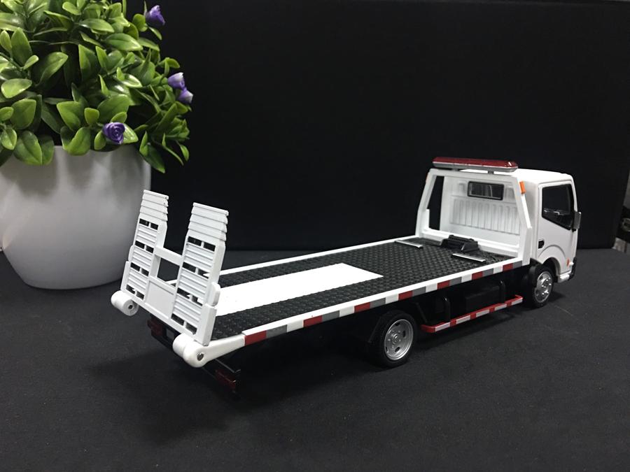 SP005643 [Shenghui] Nissan Rescue Trailer Transport Truck 132 [White] - Xe tải cứu hộ Nissan