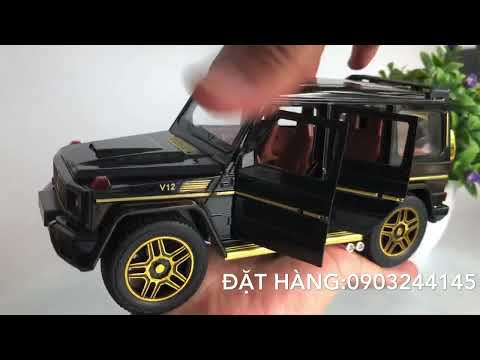 Review mô hình xe Mercedes G63 AMG 1:24 có đèn, âm thanh - mohinhxe.net